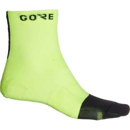 Gorewear Lightweight Mid Socks - Ankle (For Men) in Neon Yellow/Black