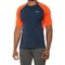 Gorewear R5 Running Shirt - Short Sleeve in Orbit Blue/Fireball