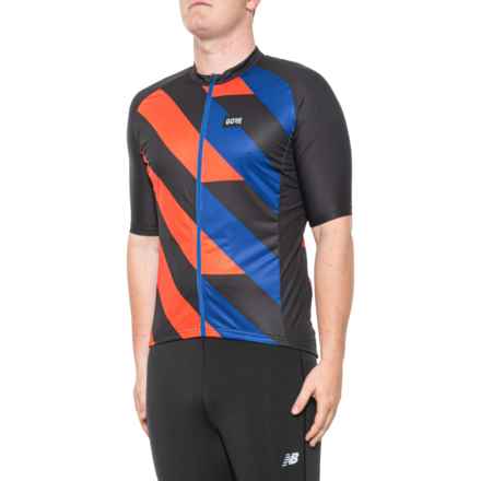 Gorewear Signal Cycling Jersey - Full Zip, Short Sleeve in Black/Fireball