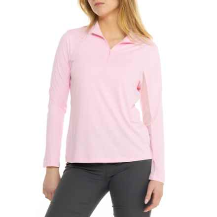 GOTTEX GOLF Kate Mock Neck Jacket - Zip Neck in Light Pink