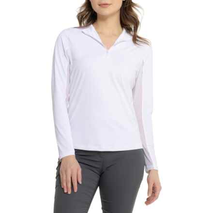 GOTTEX GOLF Kate Mock Neck Jacket - Zip Neck in White