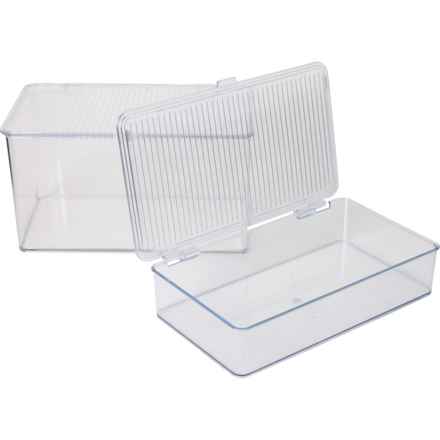 GOURMET HOME Pantry Snack Organizer Set - 2-Piece in Clear