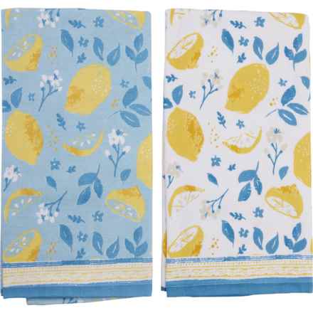 Great American Linens Lemons Kitchen Towel Set - 2-Pack, 18x28” in Multi