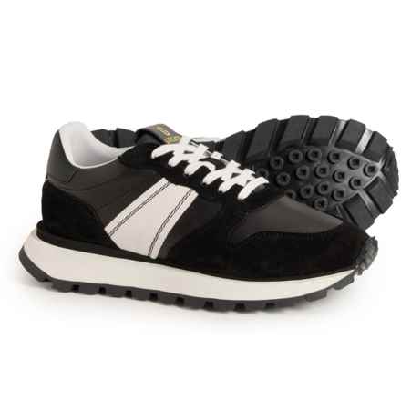 GREATS Made in Portugal The Greenpoint Running Shoes - Leather (For Women) in Black/Nero