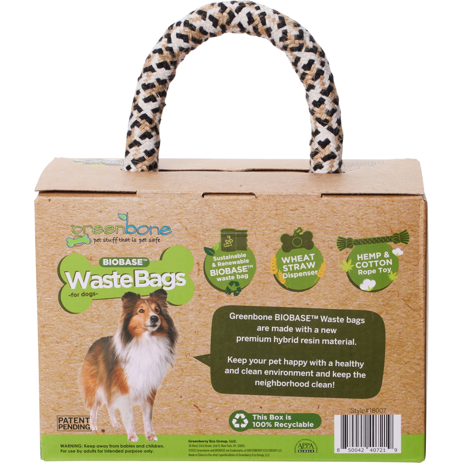 GREENBONE Dog Waste Bag with Dispenser and Rope Toy 336 Count Save 44