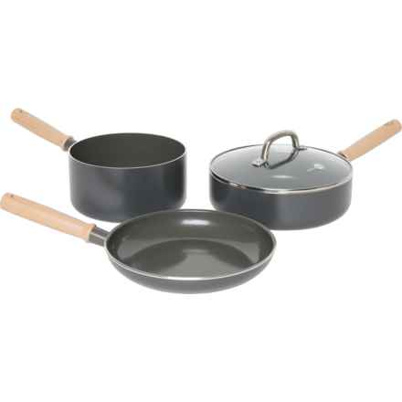GreenPan Healthy Ceramic Cookware Set - 4-Piece in Black