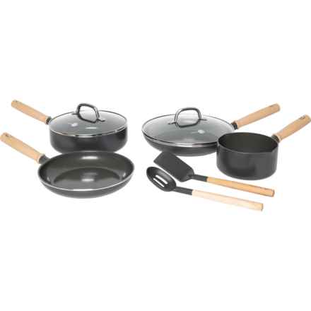 GreenPan Healthy Ceramic Cookware Set - 8-Piece in Black