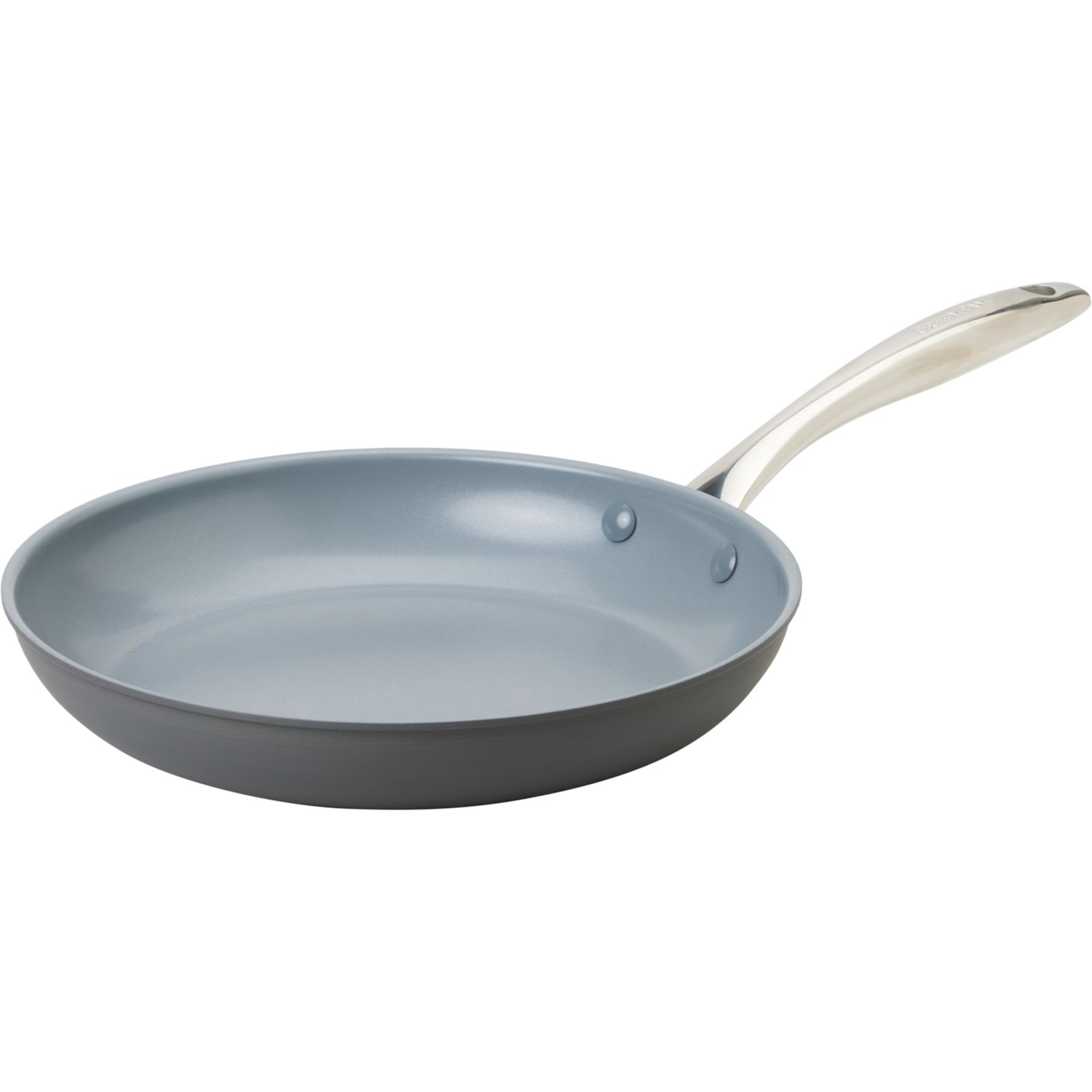 GreenPan Lima 12 Inch Ceramic Nonstick Frying Pan/Skillet With Lid - Gray (CW0004157)