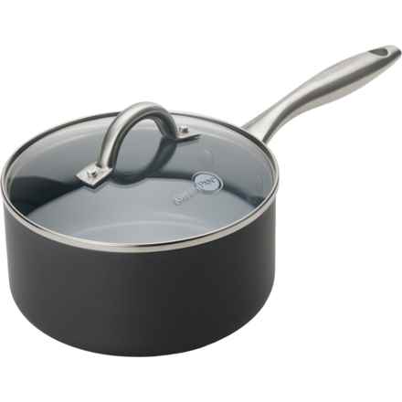 GreenPan Lima Healthy Ceramic Nonstick Saucepan with Lid - 2 qt. in Black