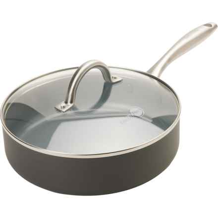 GreenPan Lima Healthy Ceramic Nonstick Saute Pan with Lid - 3 qt. in Grey