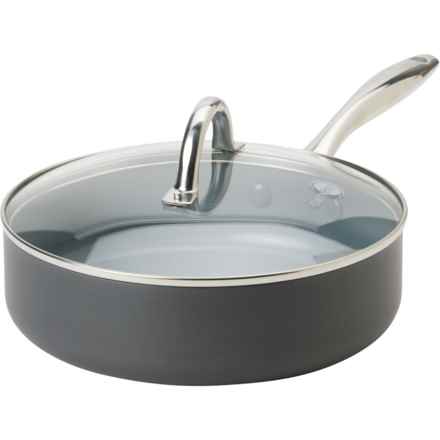 GreenPan Lima Healthy Ceramic Nonstick Saute Pan with Lid - 3 qt. in Silver