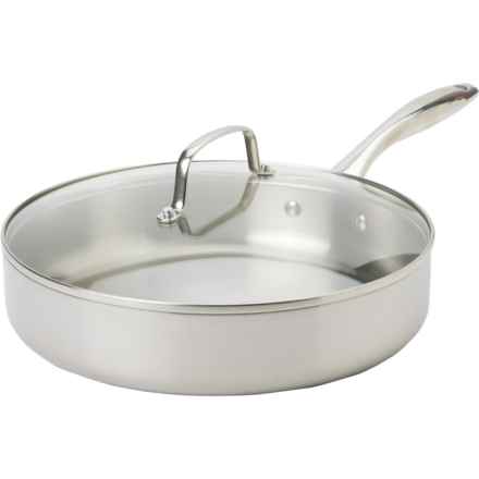 GreenPan Lima Stainless Steel Saute Pan with Lid - 3.75 qt. in Silver