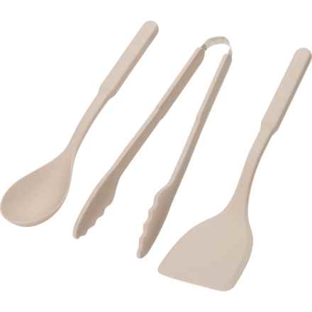 GreenPan Metal Core Silicone Utensils Set - 3-Piece in Taupe