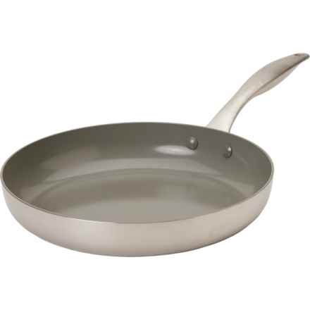 GreenPan Nonstick Healthy Ceramic Tri-Ply Frying Pan - 11” in Silver