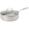 GreenPan Nonstick Healthy Ceramic Tri-Ply Saute Pan with Lid - 3 qt. in Silver