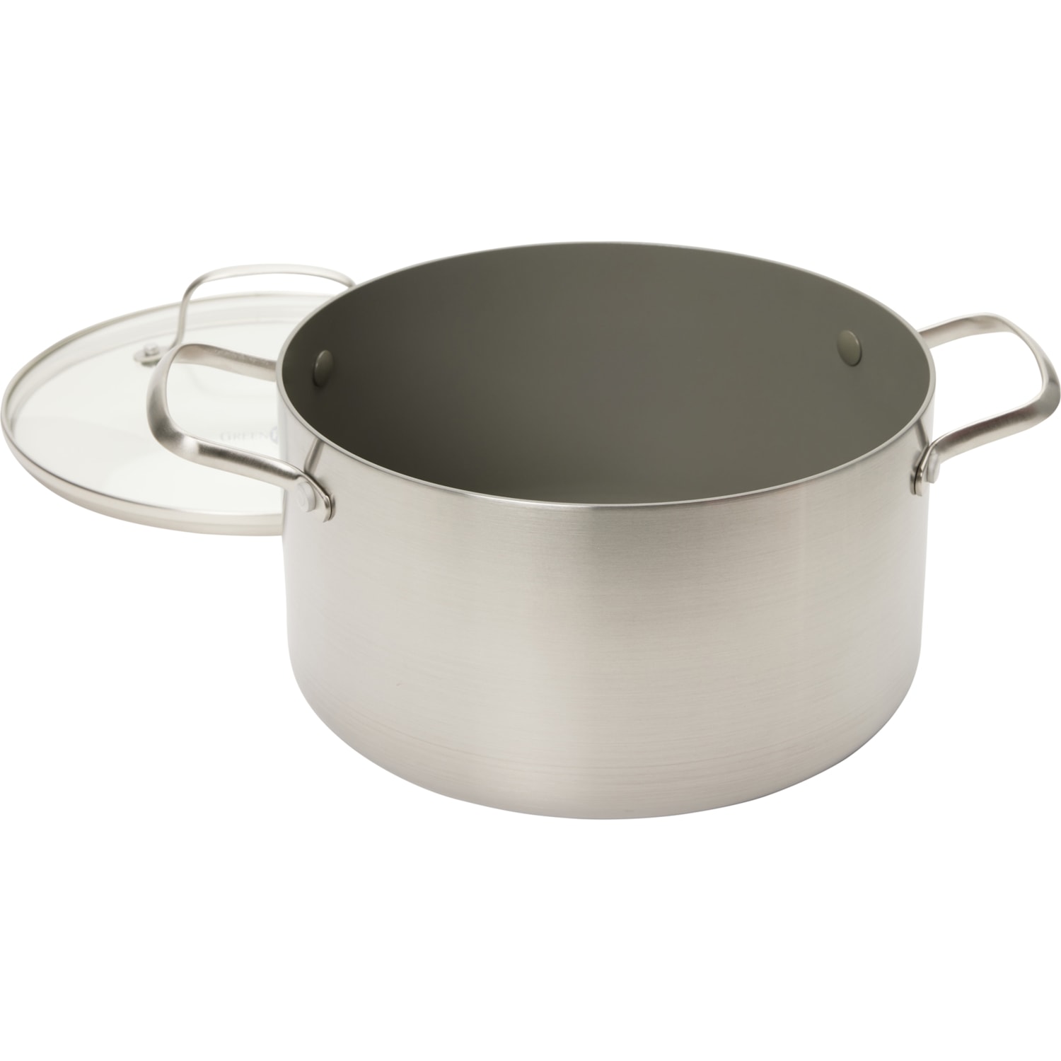 GreenPan Nonstick Healthy Ceramic Tri-Ply Stock Pot with Lid - 6.1qt ...