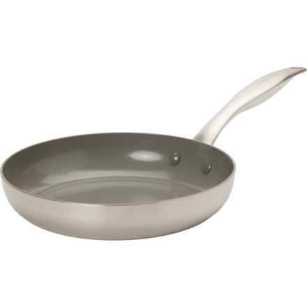 GreenPan Tri-Clad Healthy Nonstick Ceramic Tri-Ply Frying Pan - 9.5” in Silver