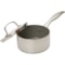 6XYVN_2 GreenPan Tri-Clad Healthy Nonstick Ceramic Tri-Ply Saucepan with Lid - 1 qt.