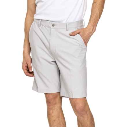 Greg Norman Classic Flat Front Golf Shorts in Shark Grey