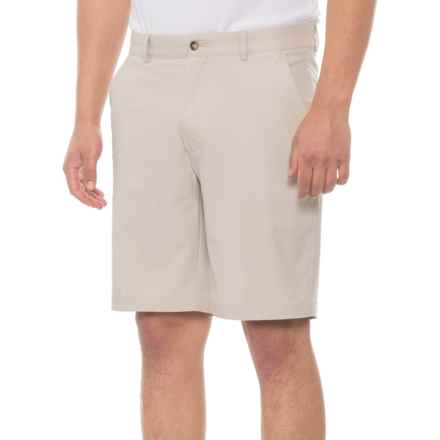 Greg Norman Classic Performance-Stretch Golf Shorts (For Men) in Sandstone