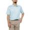 Greg Norman Mini Shark Print Polo Shirt - Short Sleeve in Clearwater