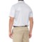 96TRK_2 Greg Norman Tonal Stripe Print Polo Shirt - Short Sleeve