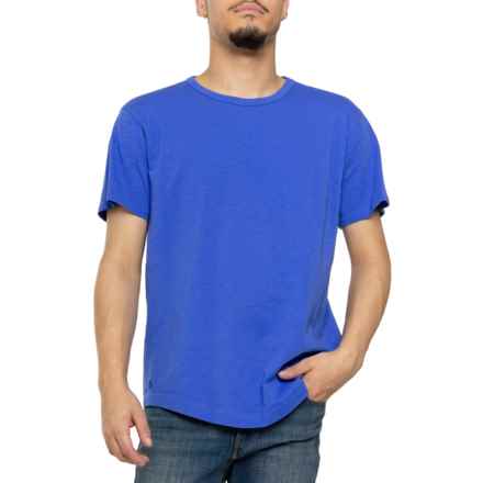 Greyson Alpha Slub Cotton T-Shirt - Short Sleeve in Cobalt