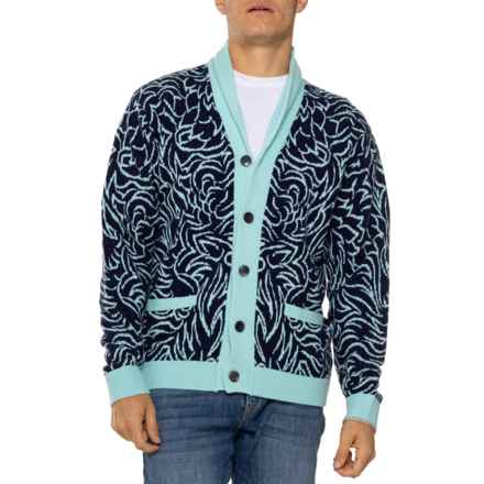 Greyson Den of Thieves Ottawa Shawl Cardigan Sweater - Wool-Cashmere in Abyss