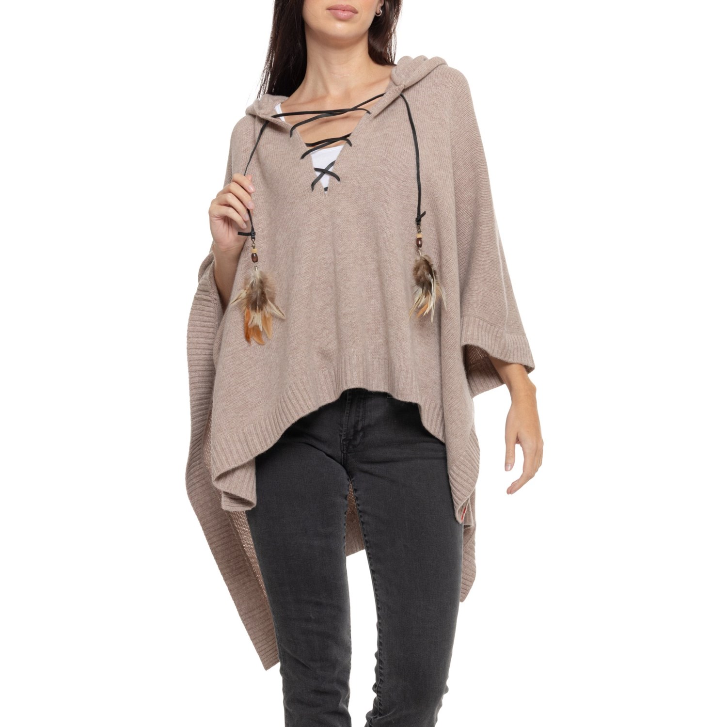 (取寄) グレイソン フーデット カフタン - ウール-カシミヤ ブレンド Greyson Elu Hooded Kaftan - Wool-Cashmere Blend  Fawn Heather Greyson Elu Hooded Kaftan - Wool-Cashmere Blend - Save 67%