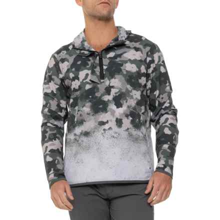 Greyson Floral Camo Ombre Newago Pac Lite Jacket - Zip Neck in Sand