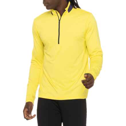 Greyson Guide Sport Shirt - Zip Neck, Long Sleeve in Blaze