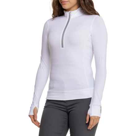 Greyson Halley Zip Neck Shirt - Long Sleeve in Arctic