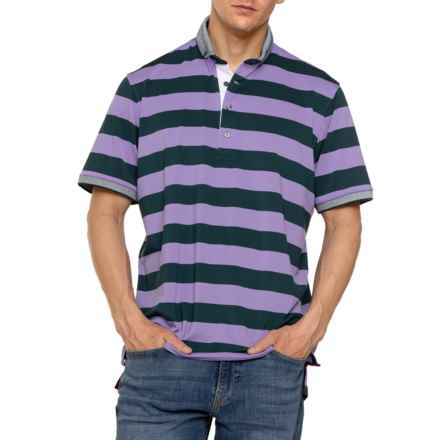 Greyson Saguache Polo Shirt - Short Sleeve in Windflower