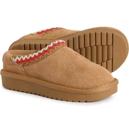 Greystone Girls Shelby Clogs - Suede in Chestnut