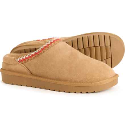 Greystone Marco Dorm Slippers - Suede (For Men) in Chestnut