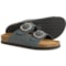 Greystone Two-Band Sandals - Leather (For Women) in Blue/Black