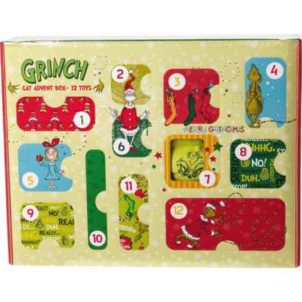 GRINCH 12 Days of Surprises Cat Toy Advent Calendar in Multi