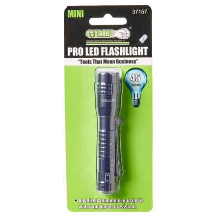 Grip-On Tools Aluminum Worklight Pro LED Flashlight - 45 Lumens in Black