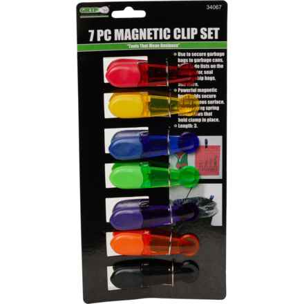 Grip-On Tools Magnetic Clip Set - 7-Piece in Silver