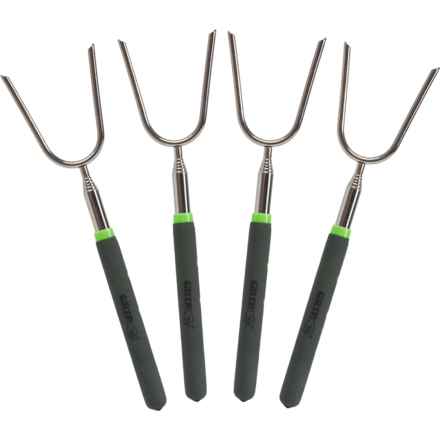 Grip-On Tools Telescopic Camping Fork - 4-Pack in Silver