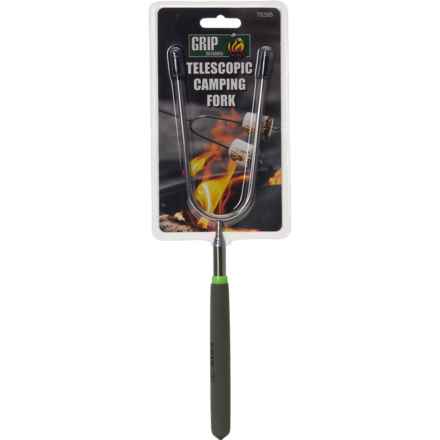 Grip-On Tools Telescopic Camping Fork in Silver/Black