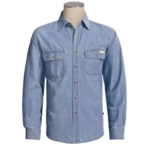 Grizzly Denim Shirt - Long Sleeve (For Men) in Indigo - Closeouts