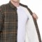 2HDYK_2 GROVE & HOLLOW Rotterdam Plaid Heavyweight Flannel Shacket - Sherpa Lined