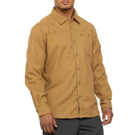 Grundens Steelhead Flannel Shirt - Long Sleeve in Antique Bronze