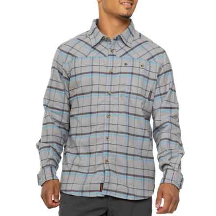 Grundens Steelhead Flannel Shirt - Long Sleeve in Metal Plaid