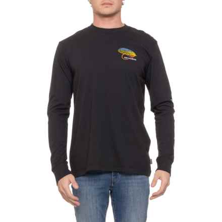 Grundens Sunset Salmon T-Shirt - Long Sleeve in Solid Black