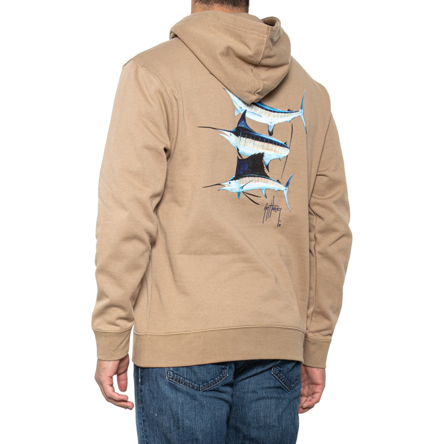 Guy Harvey Grand Slam Fleece Hoodie (For Men) Save 74