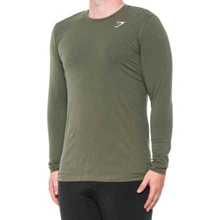 Gymshark Essential Slim T-Shirt - Long Sleeve in Core Olive