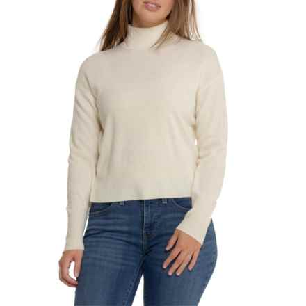 H HALSTON Turtleneck Sweater - Cashmere in Sweet Vanilla