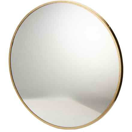 Habitat 30” Leslie Hammered Round Wall Mirror in Gold